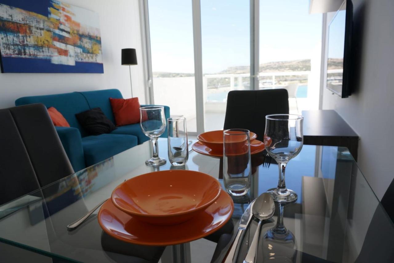Sea View Penthouse Mellieha Bay Apartman Kültér fotó