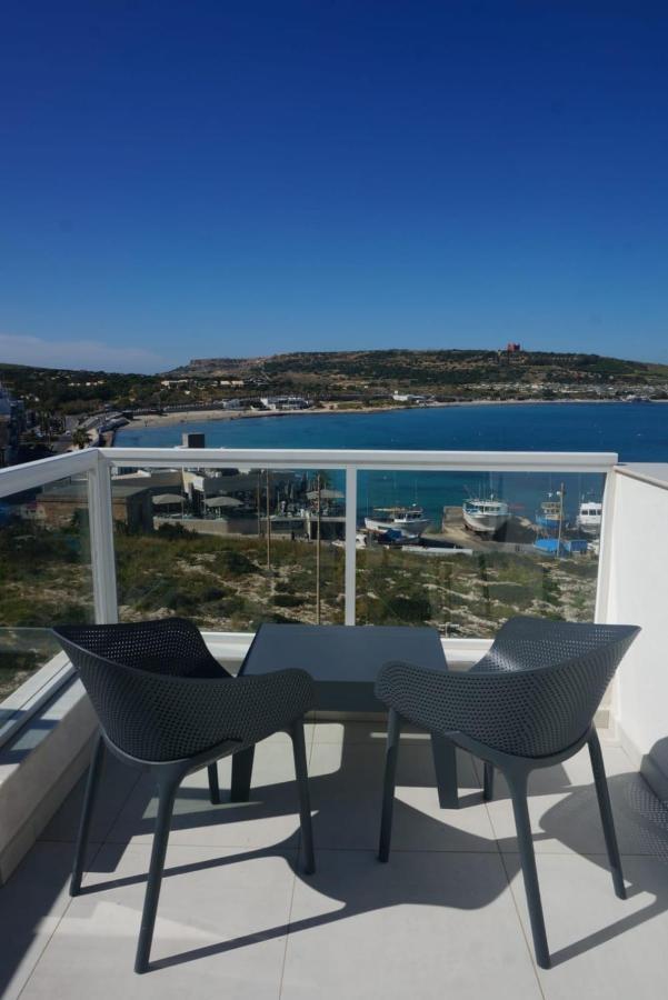Sea View Penthouse Mellieha Bay Apartman Kültér fotó