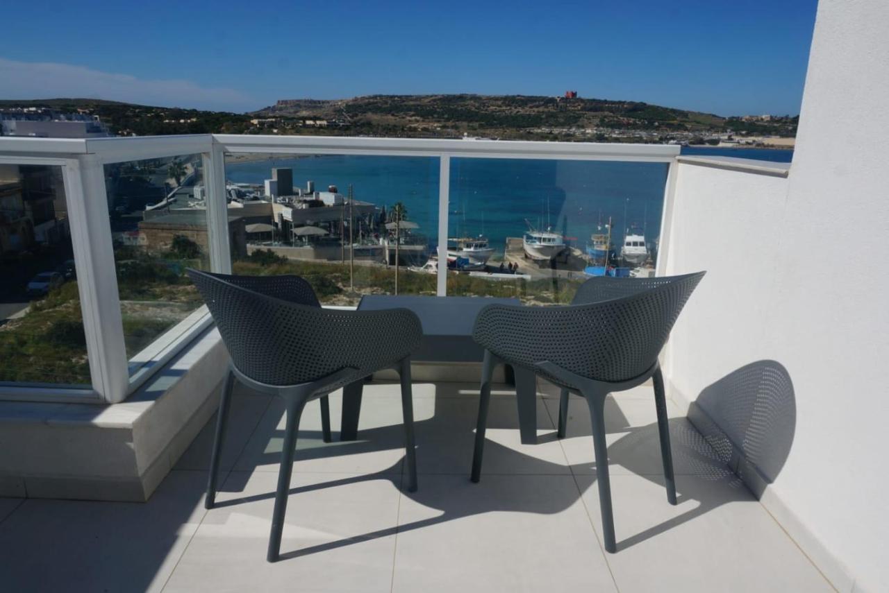 Sea View Penthouse Mellieha Bay Apartman Kültér fotó